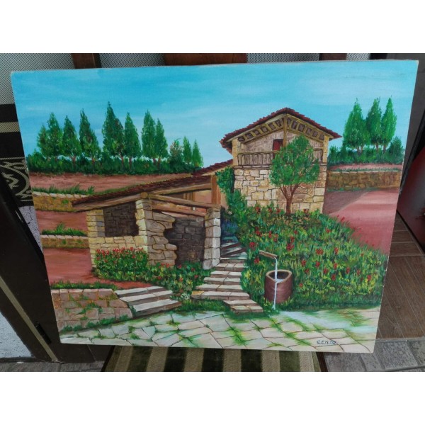 Средна картина масло от Испания - 3787